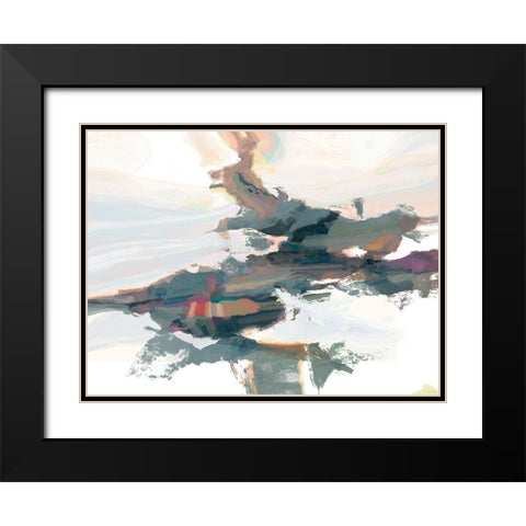 Textures II Black Modern Wood Framed Art Print with Double Matting by Tienhaara, Michael