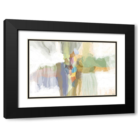 Evolve I Black Modern Wood Framed Art Print with Double Matting by Tienhaara, Michael