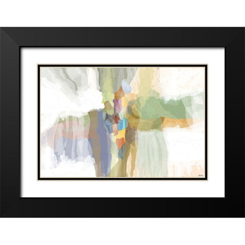 Evolve I Black Modern Wood Framed Art Print with Double Matting by Tienhaara, Michael