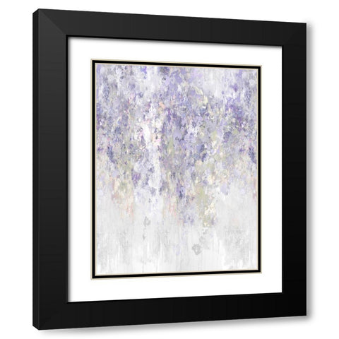 Cascade Lavender Black Modern Wood Framed Art Print with Double Matting by Robbins, Nikki