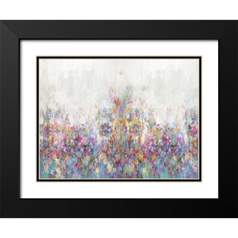 Morning Bloom Black Modern Wood Framed Art Print with Double Matting by Robbins, Nikki