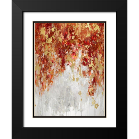 Cascading Fall I Black Modern Wood Framed Art Print with Double Matting by Robbins, Nikki