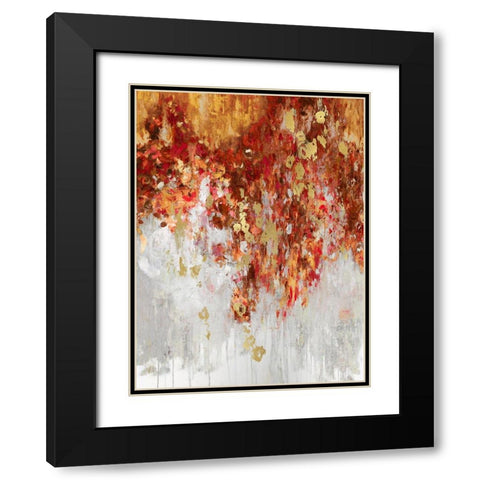 Cascading Fall II Black Modern Wood Framed Art Print with Double Matting by Robbins, Nikki