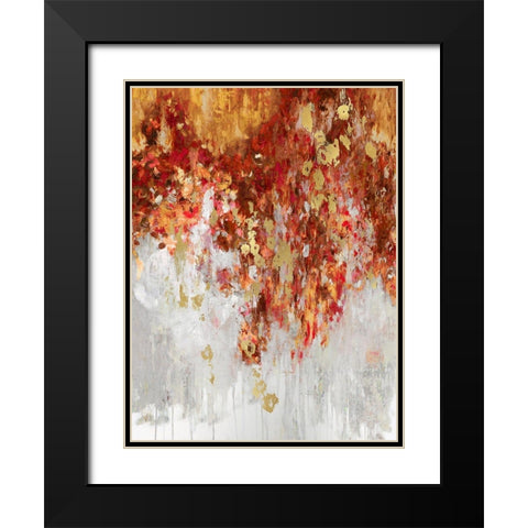 Cascading Fall II Black Modern Wood Framed Art Print with Double Matting by Robbins, Nikki