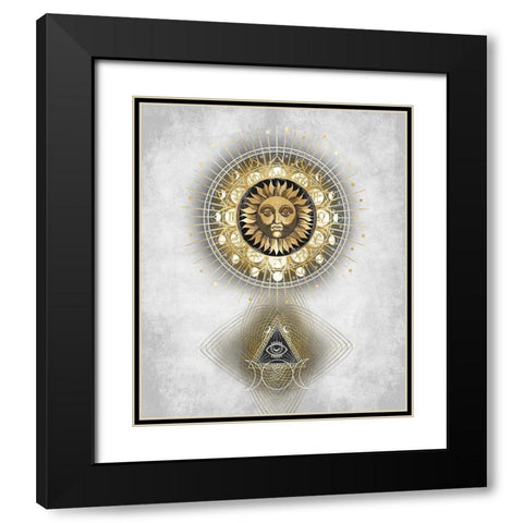 Radiant Sun I Black Modern Wood Framed Art Print with Double Matting by Jeffries, Oliver
