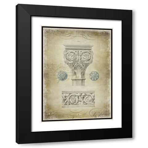 Ornamental I Black Modern Wood Framed Art Print with Double Matting by Jeffries, Oliver