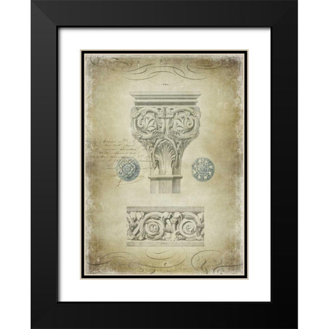 Ornamental I Black Modern Wood Framed Art Print with Double Matting by Jeffries, Oliver