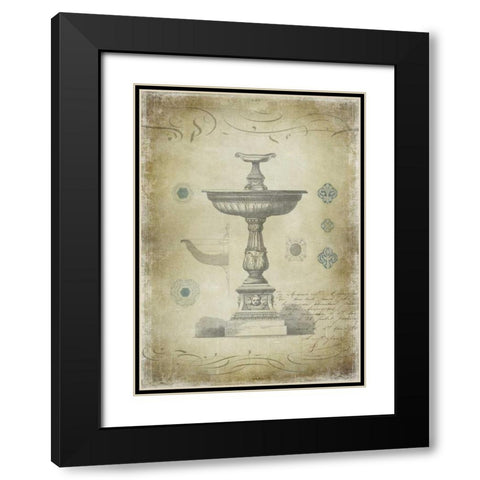 Ornamental II Black Modern Wood Framed Art Print with Double Matting by Jeffries, Oliver