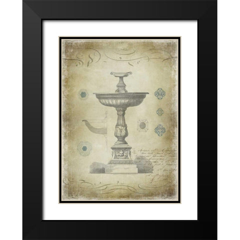 Ornamental II Black Modern Wood Framed Art Print with Double Matting by Jeffries, Oliver