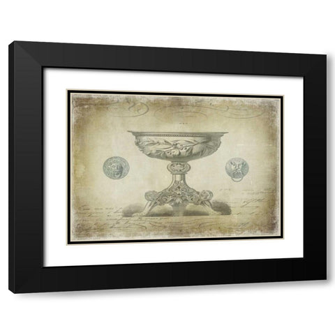 Ornamental III Black Modern Wood Framed Art Print with Double Matting by Jeffries, Oliver