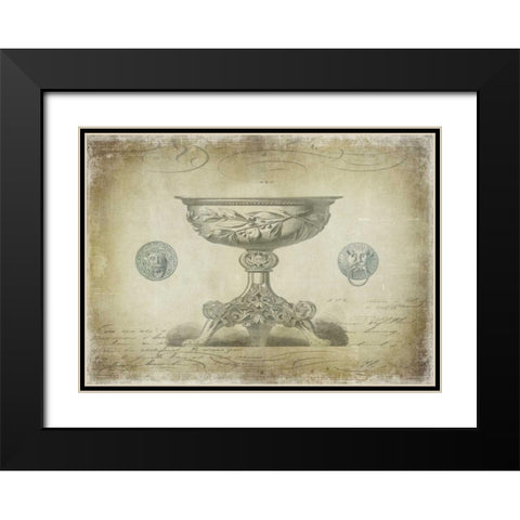Ornamental III Black Modern Wood Framed Art Print with Double Matting by Jeffries, Oliver