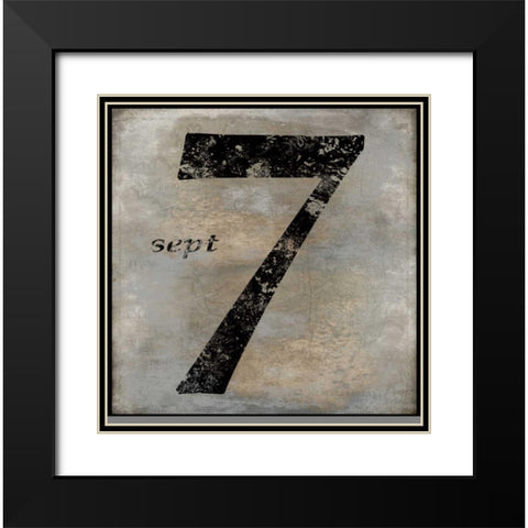 sept Black Modern Wood Framed Art Print with Double Matting by Jeffries, Oliver