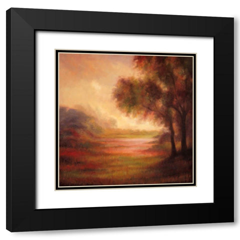 Ethereal I Black Modern Wood Framed Art Print with Double Matting by Shaw, Olivia