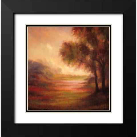 Ethereal I Black Modern Wood Framed Art Print with Double Matting by Shaw, Olivia