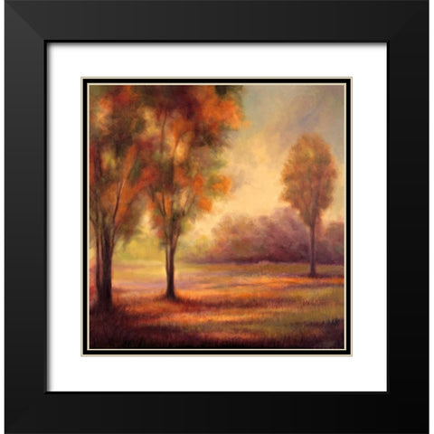 Ethereal II Black Modern Wood Framed Art Print with Double Matting by Shaw, Olivia