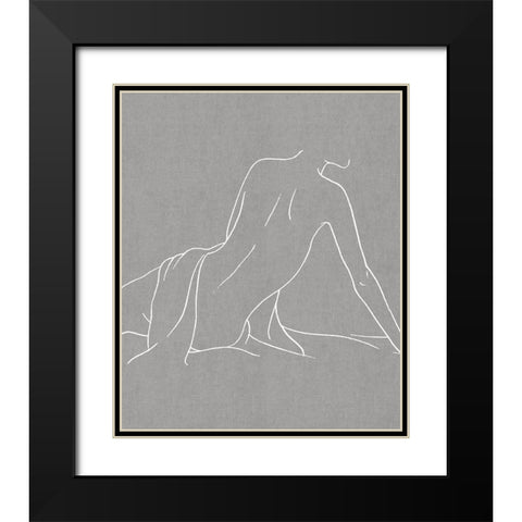 Female Figure Gray IV Black Modern Wood Framed Art Print with Double Matting by Blake, Madeline