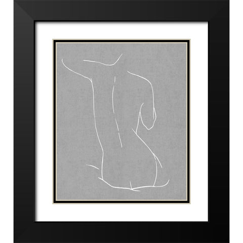 Female Figure Gray V Black Modern Wood Framed Art Print with Double Matting by Blake, Madeline