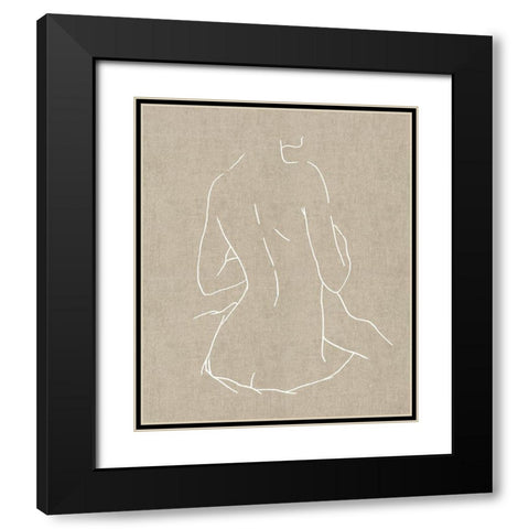 Female Figure Natural III Black Modern Wood Framed Art Print with Double Matting by Blake, Madeline