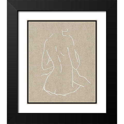 Female Figure Natural III Black Modern Wood Framed Art Print with Double Matting by Blake, Madeline