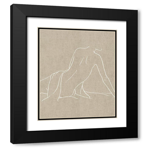Female Figure Natural IV Black Modern Wood Framed Art Print with Double Matting by Blake, Madeline