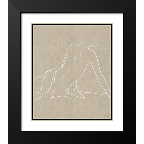 Female Figure Natural IV Black Modern Wood Framed Art Print with Double Matting by Blake, Madeline
