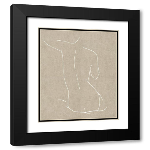 Female Figure Natural V Black Modern Wood Framed Art Print with Double Matting by Blake, Madeline