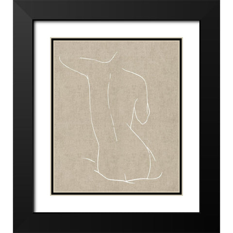 Female Figure Natural V Black Modern Wood Framed Art Print with Double Matting by Blake, Madeline