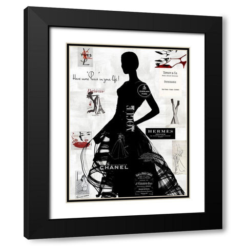 High Fashion III Black Modern Wood Framed Art Print with Double Matting by Pearson, Amanda