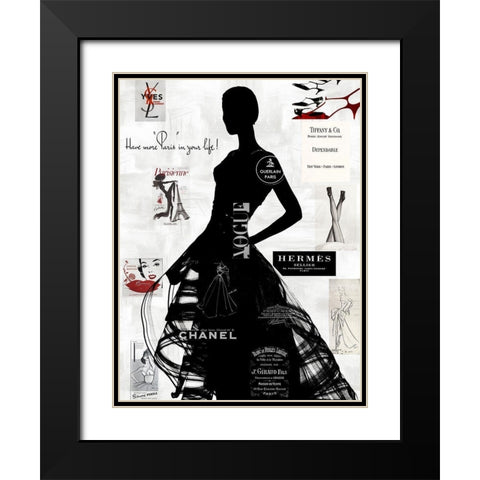 High Fashion III Black Modern Wood Framed Art Print with Double Matting by Pearson, Amanda