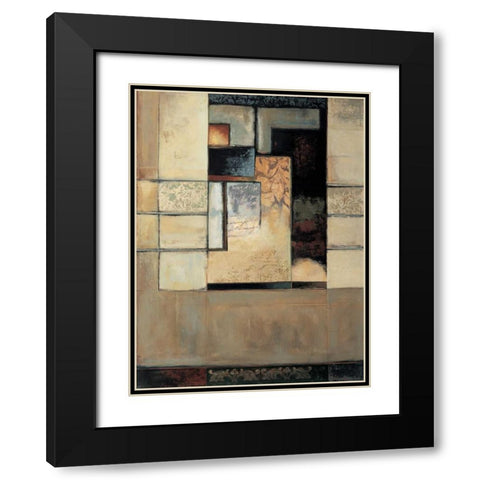 This Way I Black Modern Wood Framed Art Print with Double Matting by Sanderson, Paul