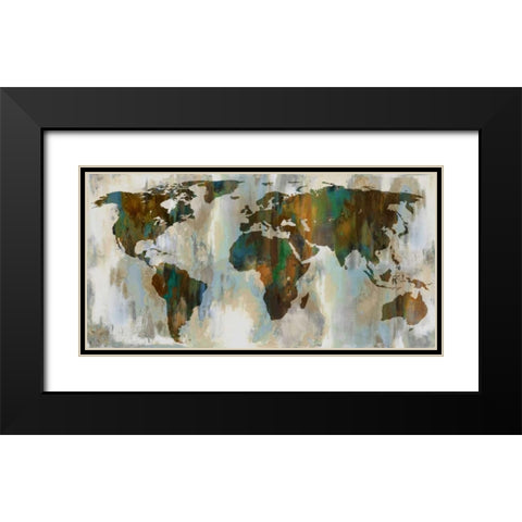 World  of Color Black Modern Wood Framed Art Print with Double Matting by Brennan, Russell