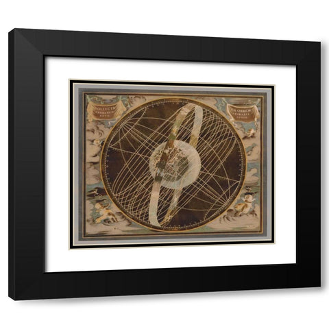 Celestial I Black Modern Wood Framed Art Print with Double Matting by Brennan, Russell