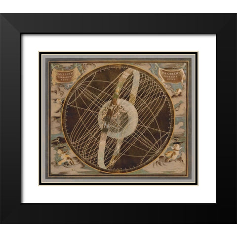 Celestial I Black Modern Wood Framed Art Print with Double Matting by Brennan, Russell