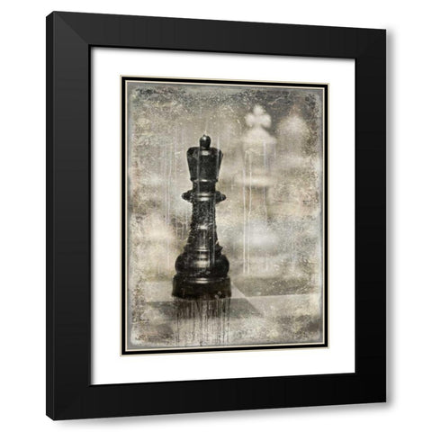 Checkmate I Black Modern Wood Framed Art Print with Double Matting by Brennan, Russell