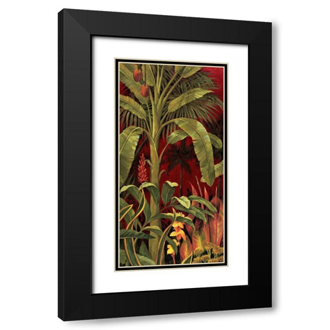 Bali Garden I Black Modern Wood Framed Art Print with Double Matting by Jimenez, Rodolfo