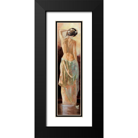 The Yearning Black Modern Wood Framed Art Print with Double Matting by Di Scenza, Ron