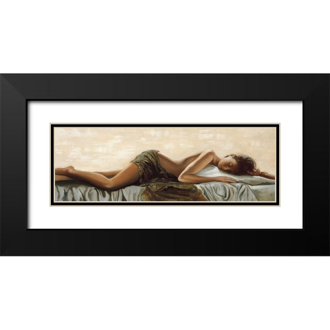 Peaceful Black Modern Wood Framed Art Print with Double Matting by Di Scenza, Ron