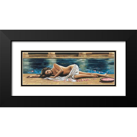 Restful Retreat II Black Modern Wood Framed Art Print with Double Matting by Di Scenza, Ron