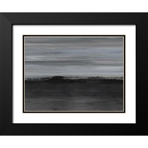 Night by Night Black Modern Wood Framed Art Print with Double Matting by Springer, Rachel
