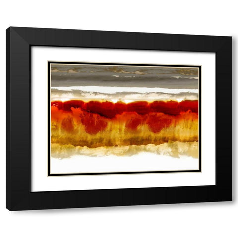 Wholeheartedly Black Modern Wood Framed Art Print with Double Matting by Springer, Rachel