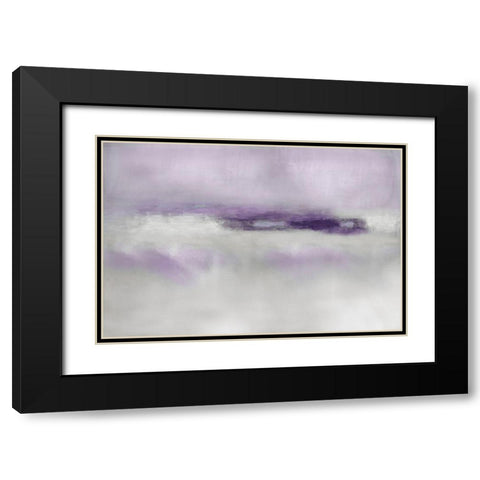 Suspend in Amethyst Black Modern Wood Framed Art Print with Double Matting by Springer, Rachel