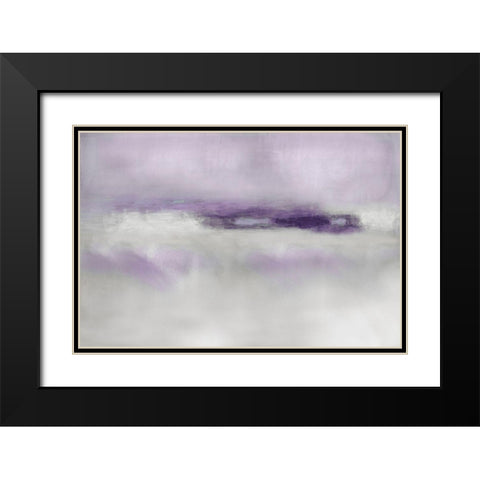 Suspend in Amethyst Black Modern Wood Framed Art Print with Double Matting by Springer, Rachel