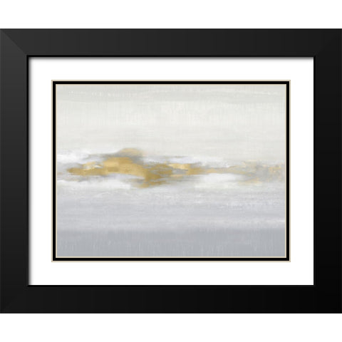 Ethereal with Gold I Black Modern Wood Framed Art Print with Double Matting by Springer, Rachel
