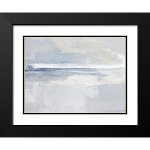 Horizon View II Black Modern Wood Framed Art Print with Double Matting by Springer, Rachel