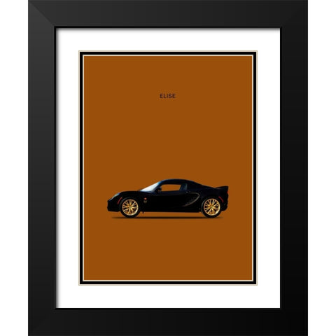 Lotus Elise Type-72D Black Modern Wood Framed Art Print with Double Matting by Rogan, Mark