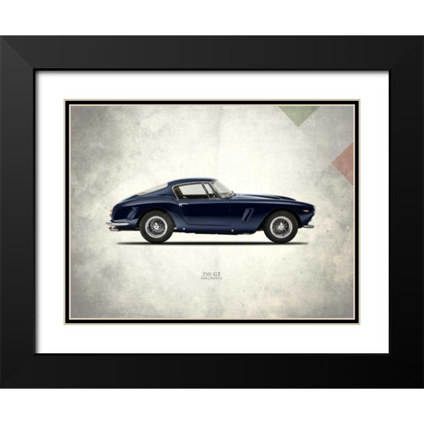 Ferrari 250GT 1959 Black Modern Wood Framed Art Print with Double Matting by Rogan, Mark