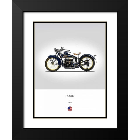 Henderson Four 1925 Black Modern Wood Framed Art Print with Double Matting by Rogan, Mark