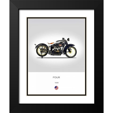 Henderson Four 1928 Black Modern Wood Framed Art Print with Double Matting by Rogan, Mark