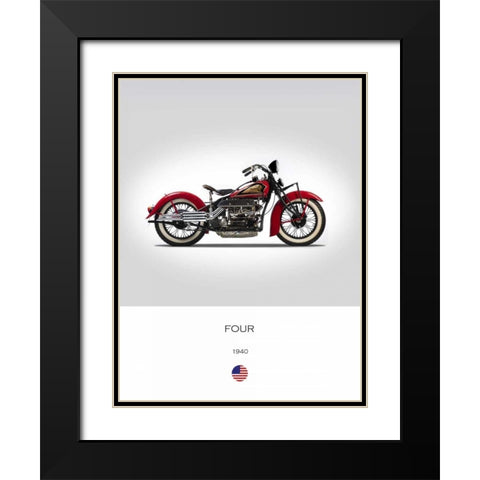 Indian Four 1940 Black Modern Wood Framed Art Print with Double Matting by Rogan, Mark