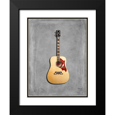 Gibson Dove 1960 Black Modern Wood Framed Art Print with Double Matting by Rogan, Mark